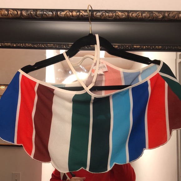 L’Atiste skirt and crop top set. Scalloped bottom on both - Picture 3 of 4